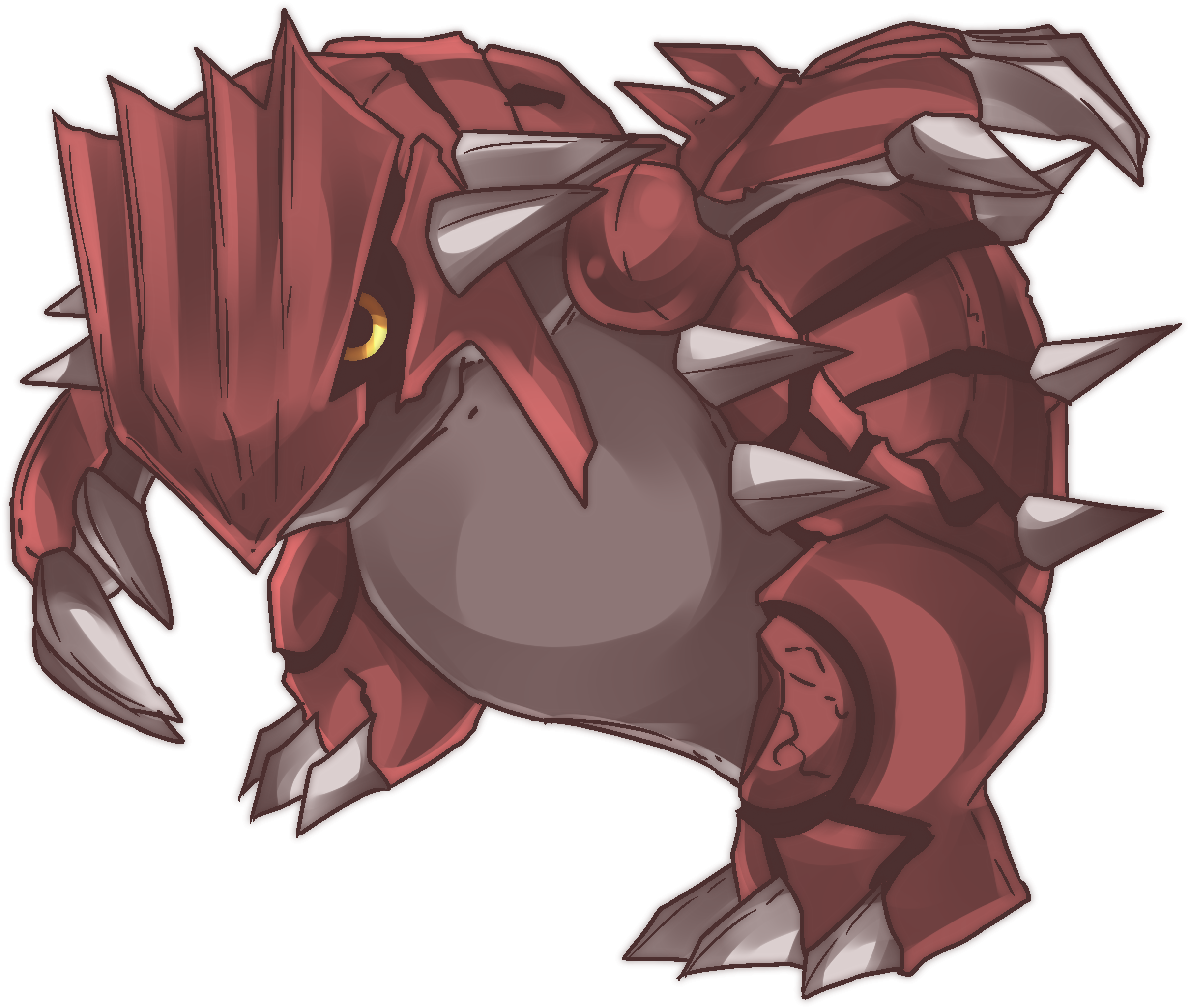 Santiagogroudon - Anime (2421x2051), Png Download