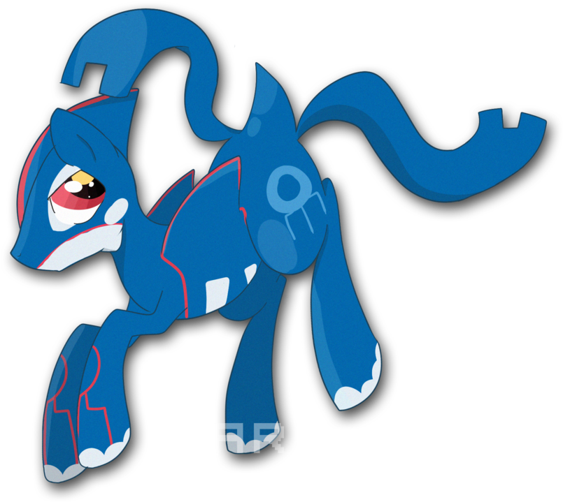 Arituc, Kyogre, Pokémon, Ponified, Safe - Pokemon My Little Pony Kyorgre (900x750), Png Download
