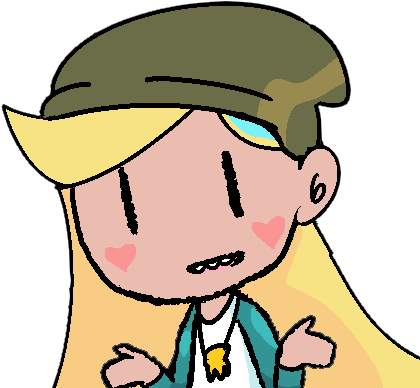Nose Facial Expression Yellow Head Clip Art Cartoon - Cirno Shrug (423x408), Png Download