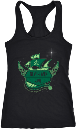 Neverland Travel Tank Top - Do You Believe In Fairies? Art Print - Mini By Fishbiscuit (480x480), Png Download