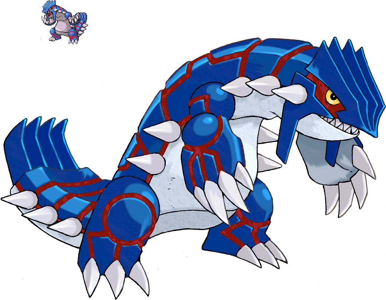 Anti-groudon - Pokemon Groudon (1280x1280), Png Download