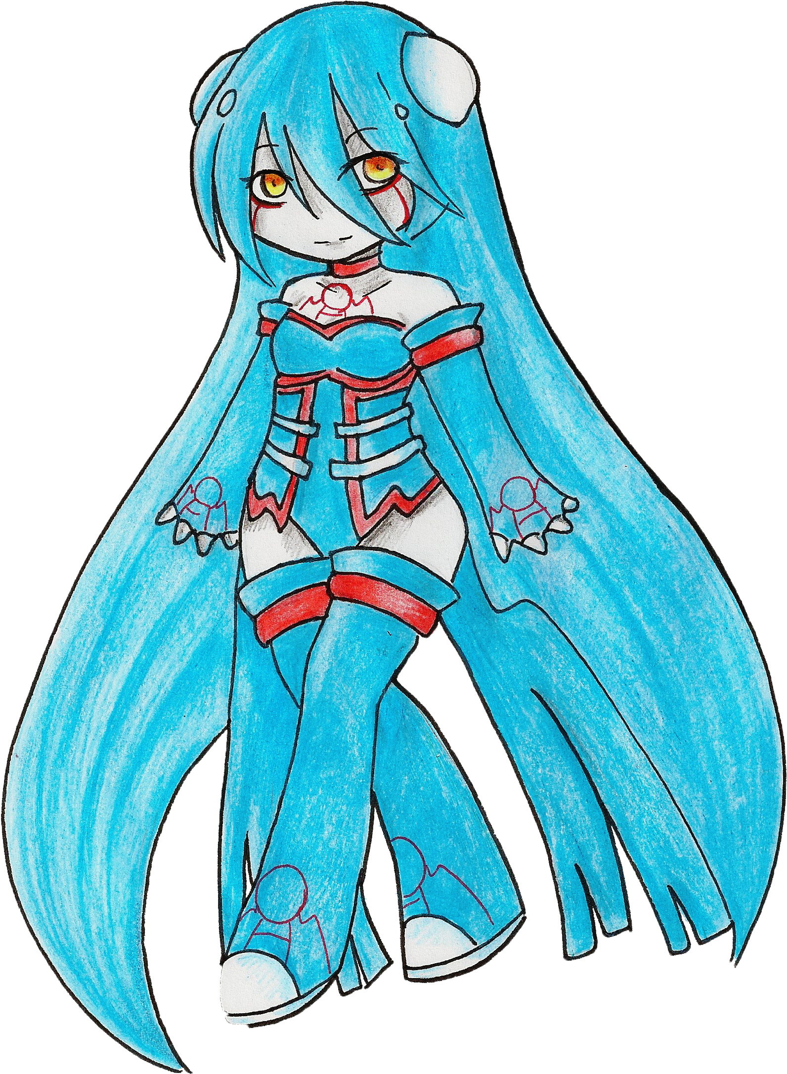 Gijinka Of The Pokemon Kyogre - Illustration (1848x2514), Png Download