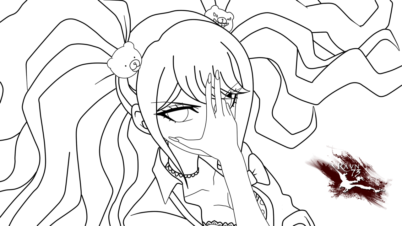 Celestia Ludenberg The Gambler From Dangan Ronpa Coloring - Danganronpa Coloring Pages (1280x720), Png Download