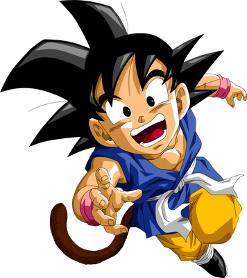 Kid Goku - Son Goku Dragon Ball Gt (356x400), Png Download