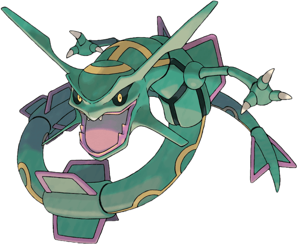 Visit - Pokemon Rayquaza (600x600), Png Download