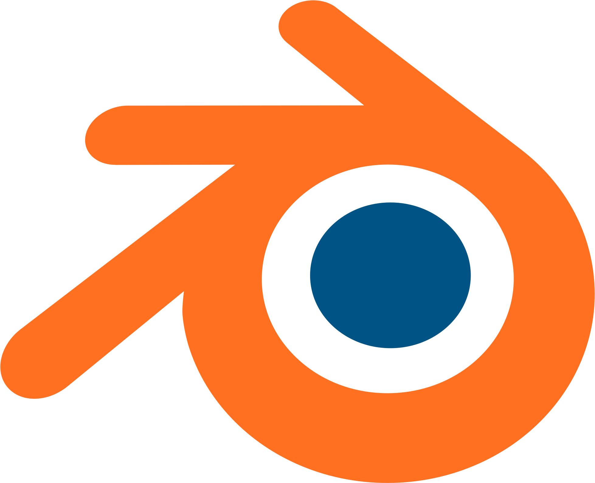 Png Black And White Download File Logo No Text Wikimedia - Blender Logo (2000x1635), Png Download