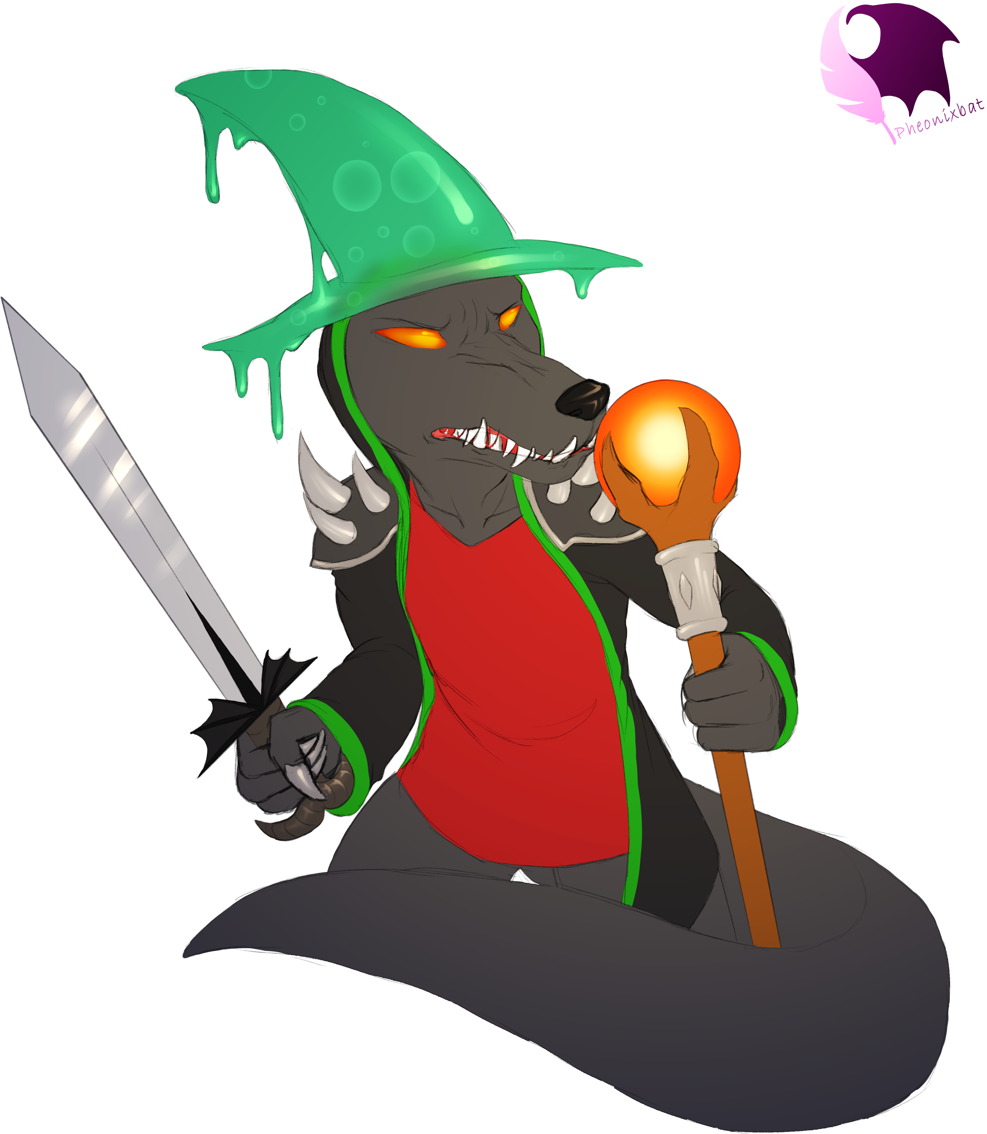 Geared Kobold - Cartoon (3296x3780), Png Download
