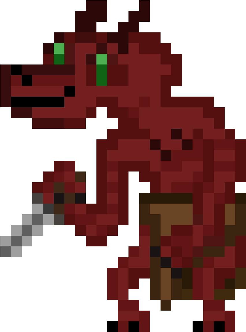Knife Kobold - Cartoon (1184x1184), Png Download