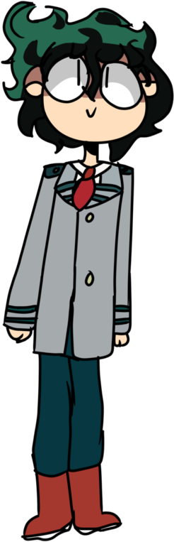 Izuku Drawing Hero Academy - Drawing (730x1095), Png Download