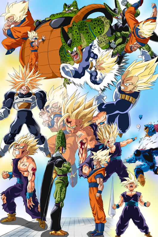 Photo - Dragon Ball Z Cell Saga Poster (530x795), Png Download