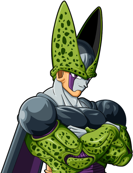 Freeza ◊ And Perfect Cell - Cell Dbz (592x585), Png Download