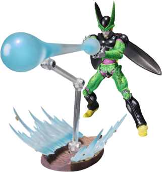 Bandai Dbz Perfect Cell Premium Color Sh Figuarts Action (400x400), Png Download