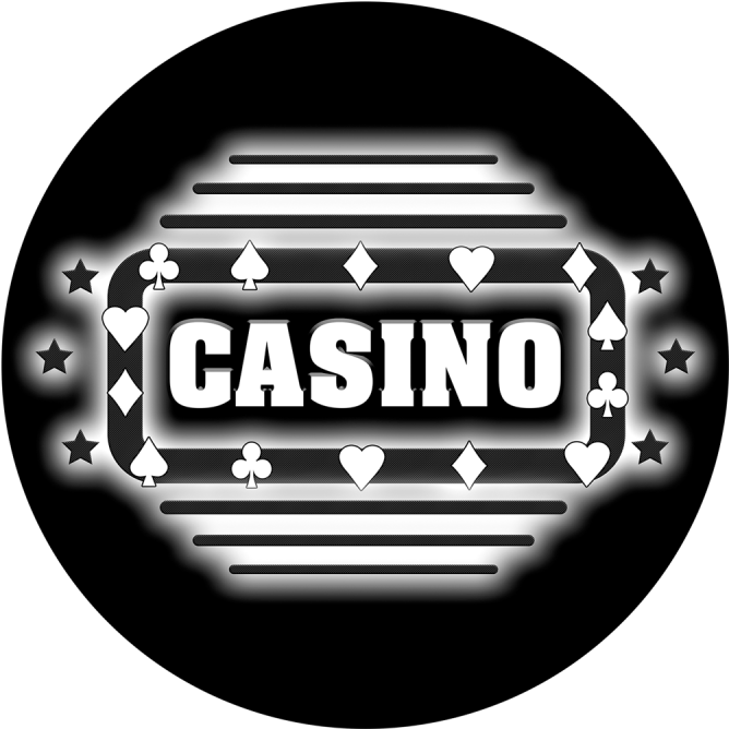 Casino Marquee - Apollo Design 6139 Casino Marquee B&w Superresolution (800x800), Png Download