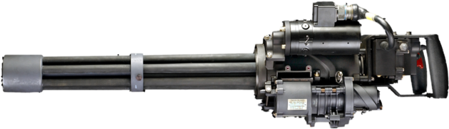 M134 Minigun (640x194), Png Download