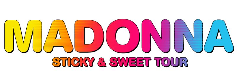 Sticky - Madonna Sticky And Sweet Tour Logo (800x365), Png Download