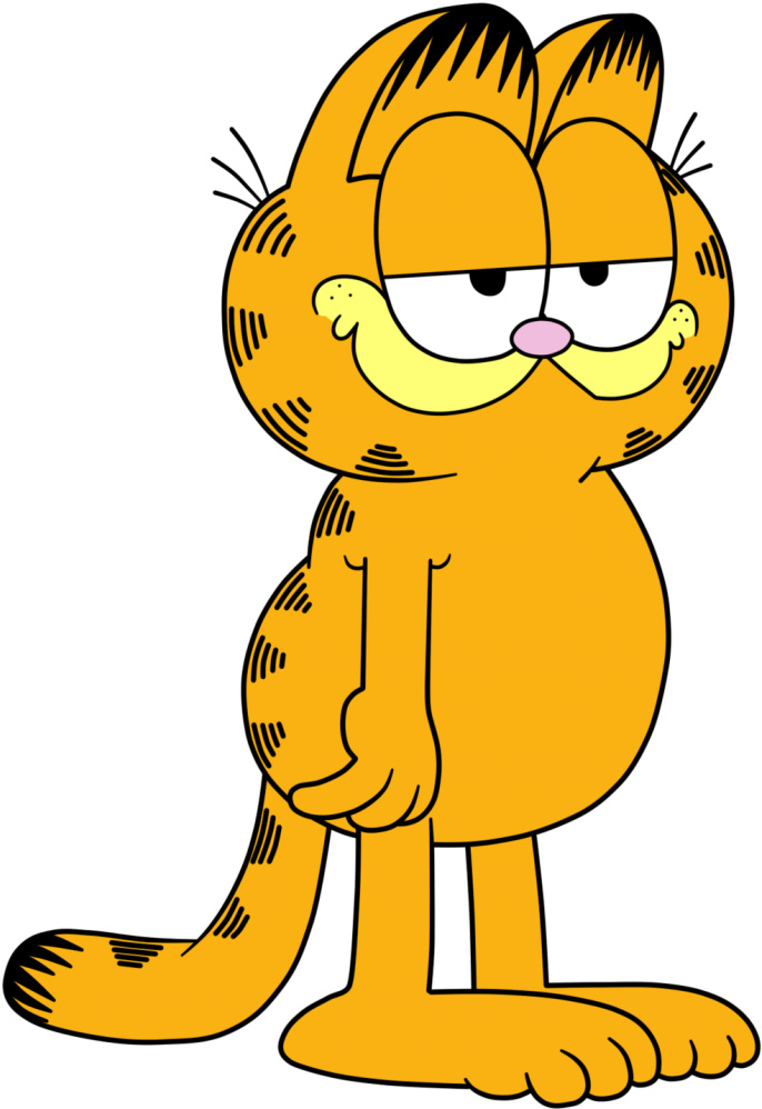 Imágenes De Garfield Con Fondo Transparente, Descarga - Clip Art (714x1024), Png Download