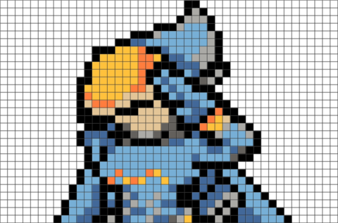 Overwatch Pharah Pixel Art - Pixel Art Overwatch Pharah (480x317), Png Download