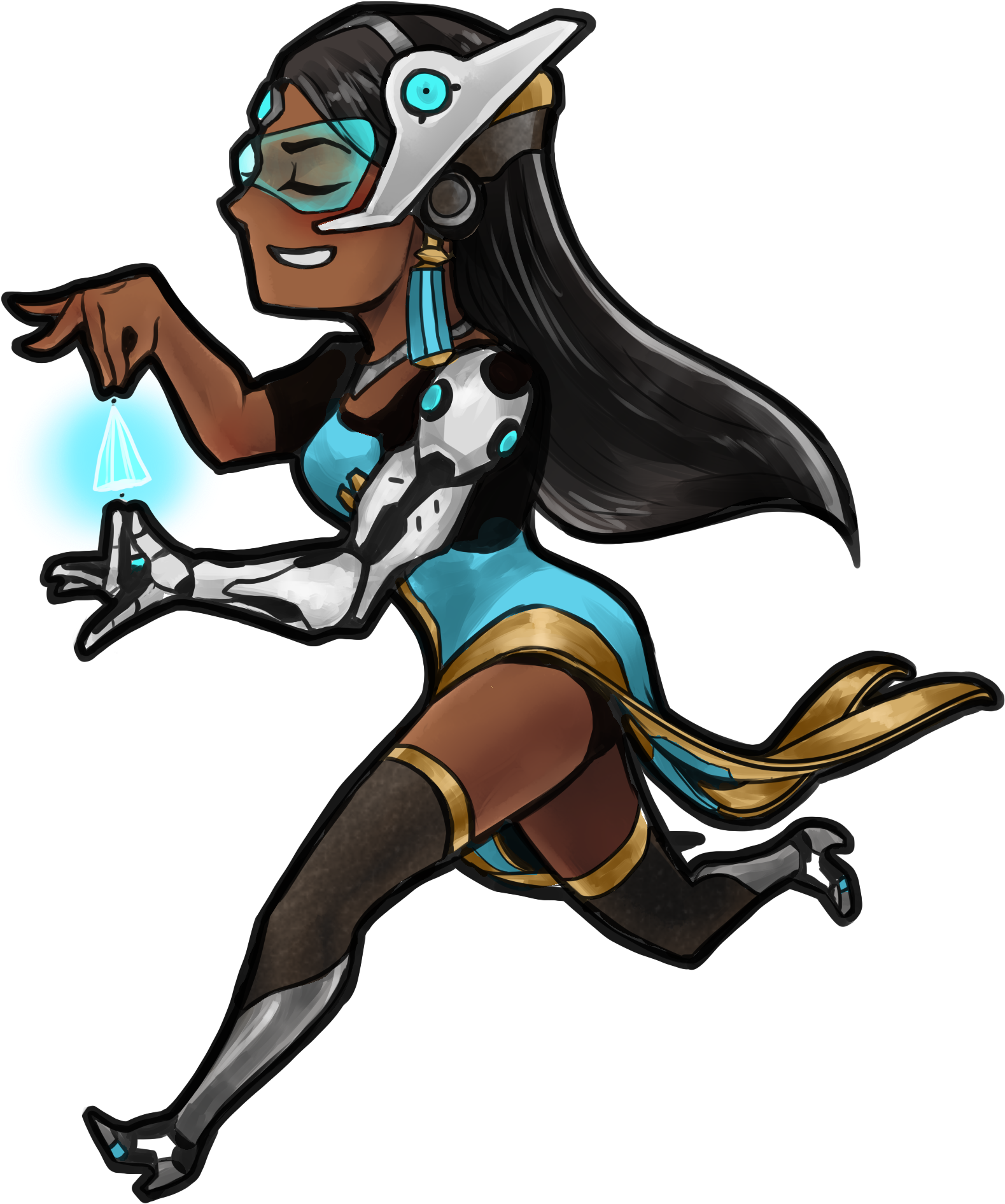 Pharah - Cartoon (2000x2000), Png Download