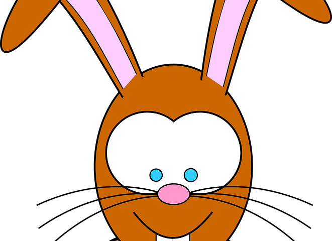 What Causes Buck Teeth In Toddlers - Cartoon Bunny Rabbit Face Shower Curtain (661x480), Png Download