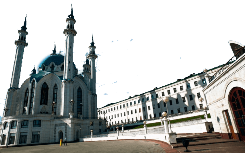 Download Hd Best Hand Drawn Cartoon Style Russia Png Kazan Kremlin Qolsharif Mosque Transparent Png Image Nicepng Com