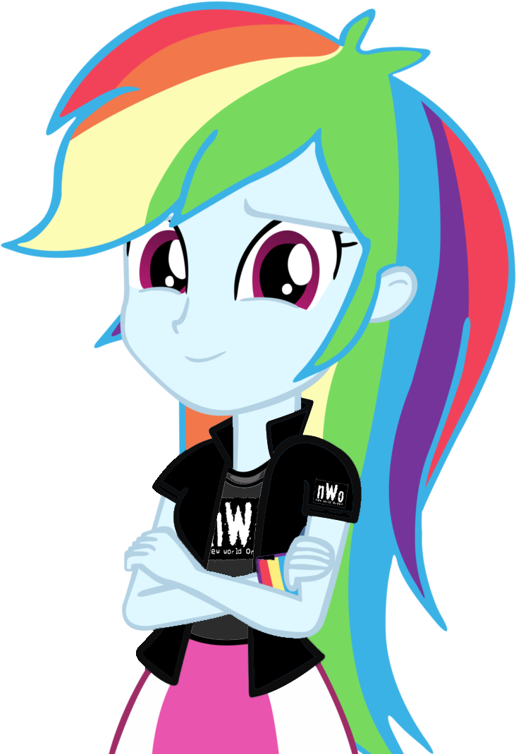 Digiradiance, Crossover, Equestria Girls, New World - Rainbow Dash Human (744x1073), Png Download
