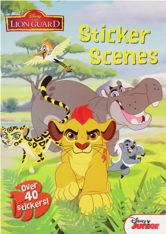 Disney The Lion Guard Sticker Scene - Disney Junior The Lion Guard: Sticker Scenes (736x460), Png Download