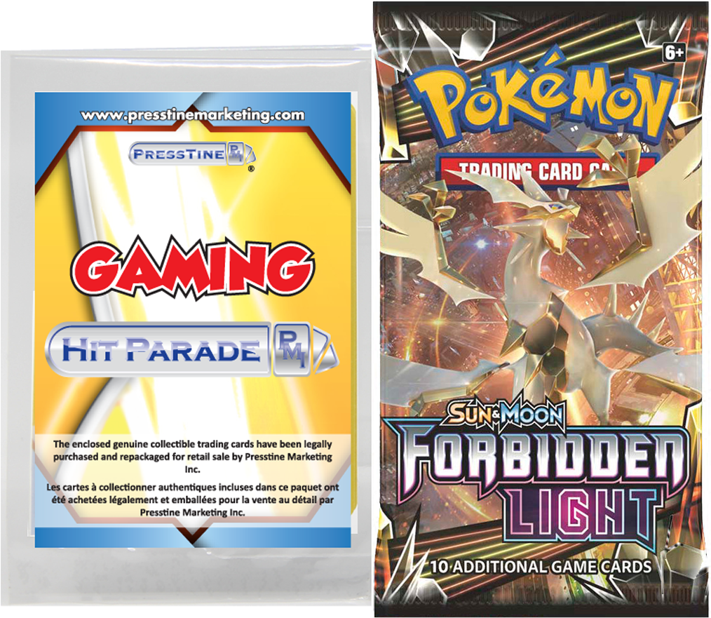 Presstine Hit Parade Pokemon Sun And Moon Forbidden - Pokemon Tcg Forbidden Light (1200x886), Png Download