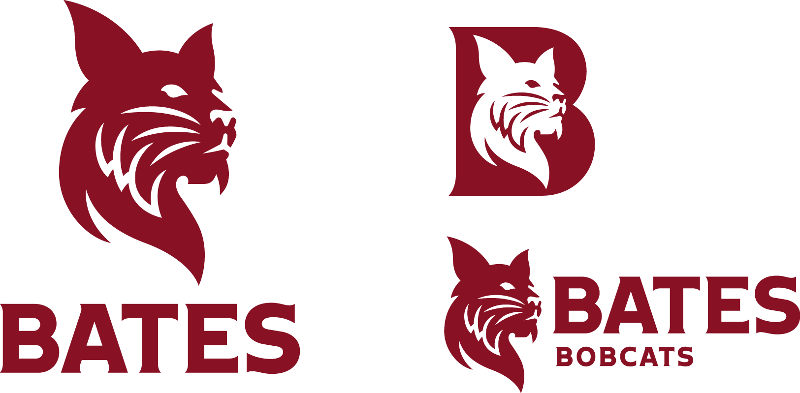 Athletic-example - Bates College Athletics Logo (1625x799), Png Download