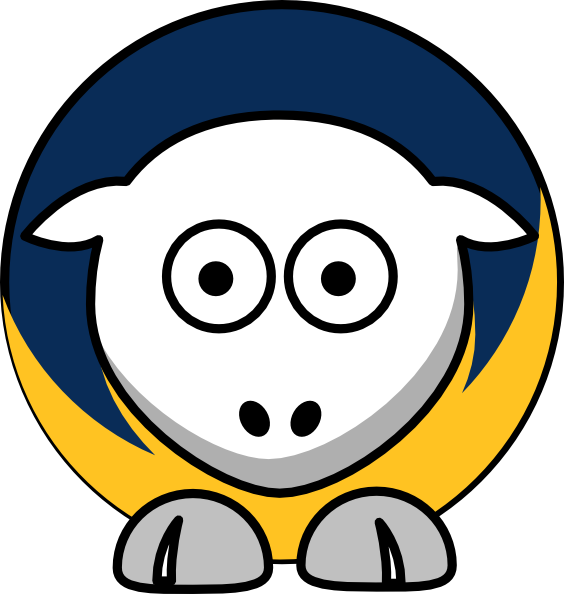 Sheep Indiana Pacers Team Colors Svg Clip Arts 564 (564x594), Png Download