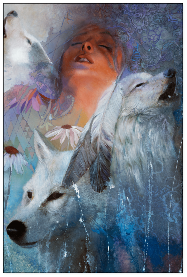 Loup Romantique (1024x1024), Png Download