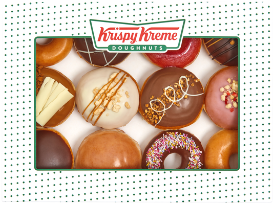 Krispy Kreme Doughnuts - Krispy Kreme Sharer Dozen (615x463), Png Download