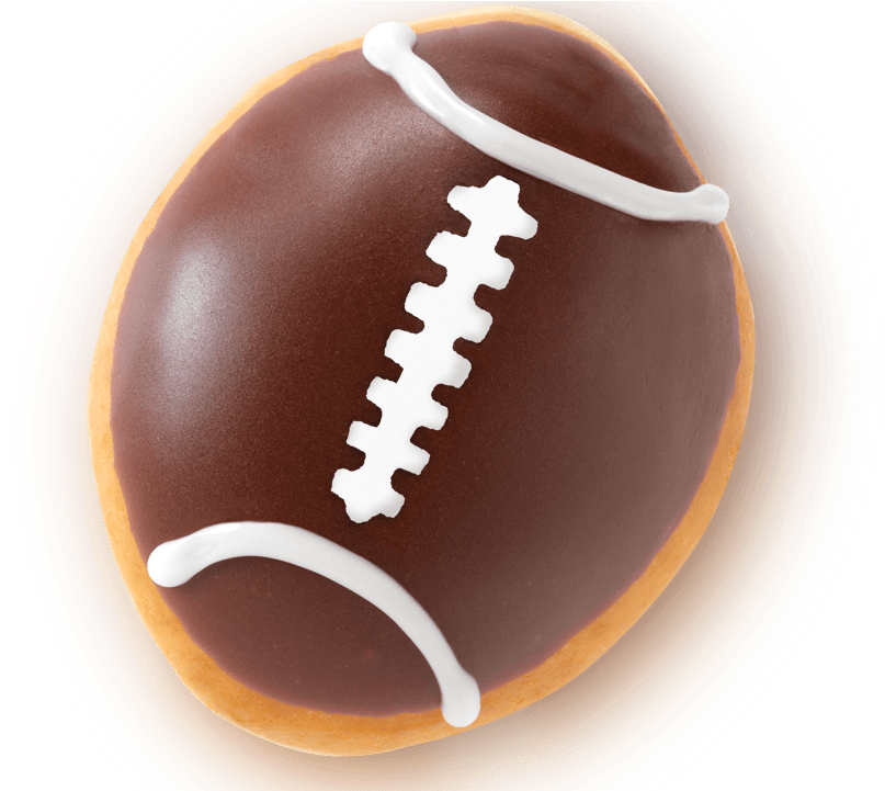 Krispy Kreme Doughnuts - Krispy Kreme Football Doughnut (900x720), Png Download