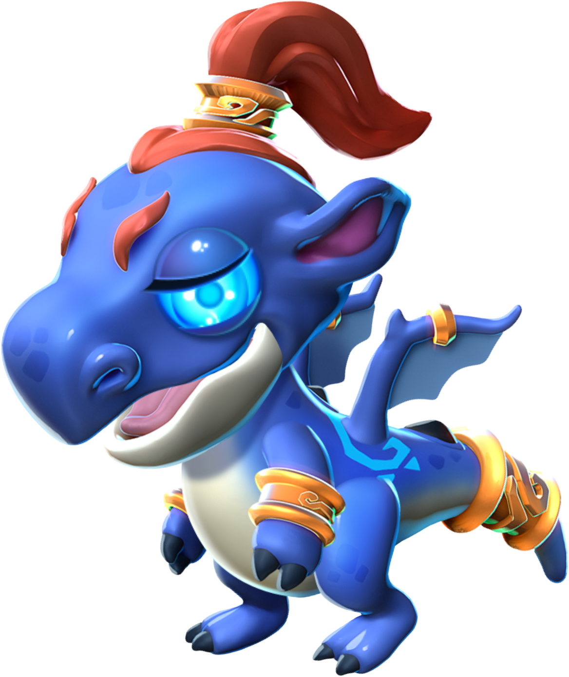 Genie Dragon Baby - Dragon Mania Genie (1168x1389), Png Download