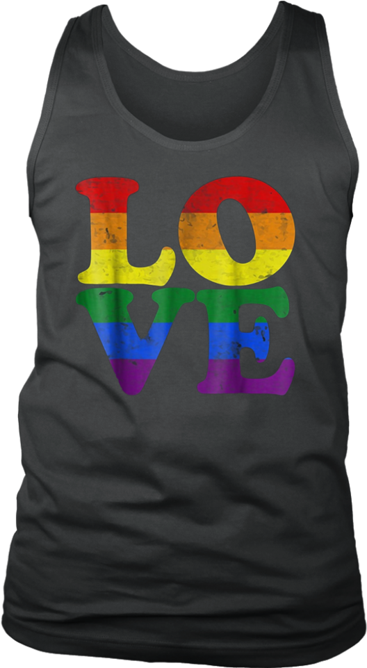 Vintage Love Rainbow Flag Lgbt Gay Pride T-shirt - Patrick's Day Of Black Panther (960x960), Png Download