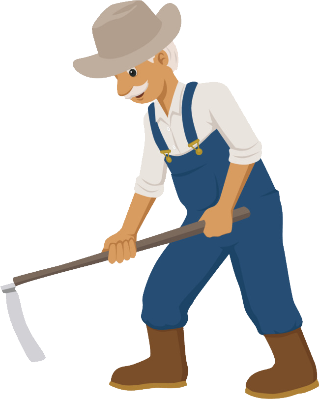 Farmer Png Image Purepng Free Cc Library - Transparent Background Farmer Clipart (649x812), Png Download