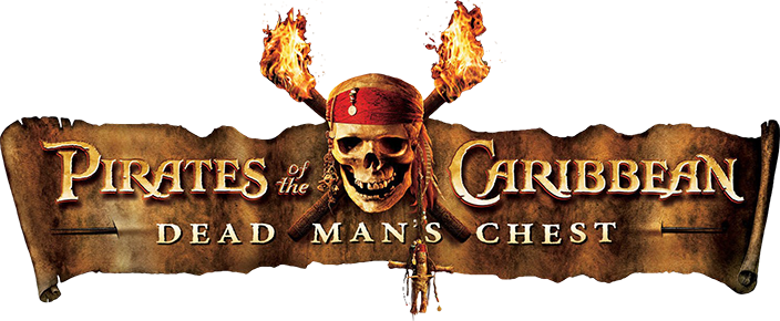 Dead Man's Chest Logo - Pirates Dead Man Chest Logo (704x290), Png Download