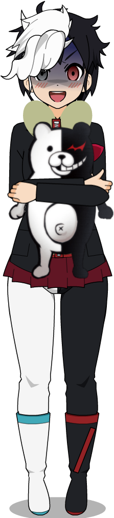 Chrome Holding Monokuma - Danganronpa 2 Goodbye Despair (psvita) (235x1030), Png Download