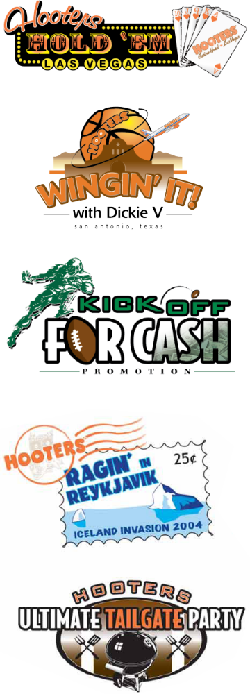 Hooters Promotional Logo Designs - Nickelodeon (360x1000), Png Download