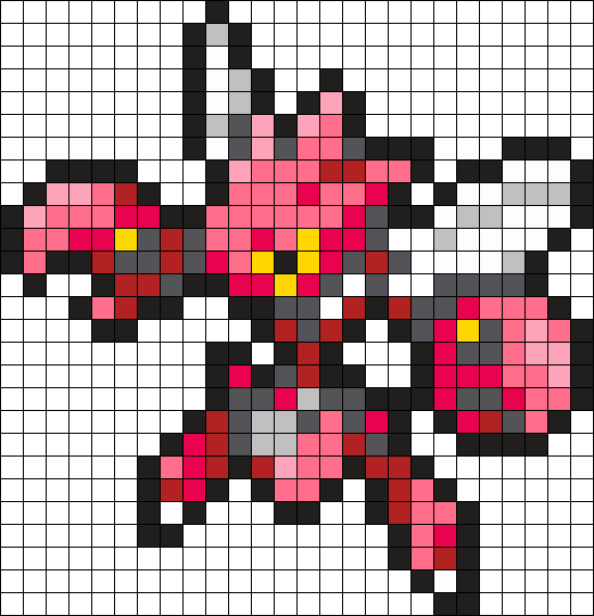 Scizor Pokemon Bead Pattern Perler Bead Pattern / Bead - Perler Beads Pokemon Scizor (547x568), Png Download