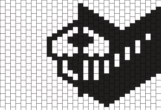 Monokuma Sub Zero Kandi Mask Bead Pattern - Furry Kandi Mask Patterns (651x445), Png Download