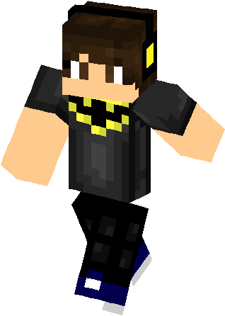 Batman Fan Skin - Skin Com Camisa Do Batman (317x453), Png Download