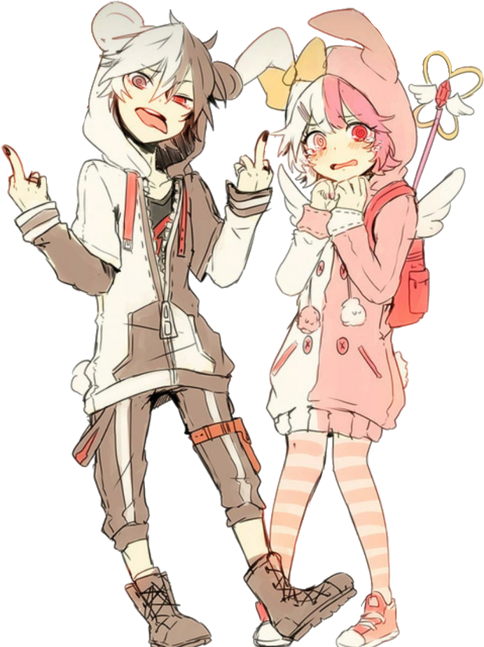 Report Abuse - Danganronpa Monokuma And Monomi (720x938), Png Download