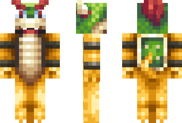 Bowser Super Smash Bros Minecraft Skin - Bowser Minecraft Pe Skin (620x419), Png Download