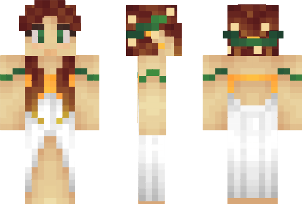 Alsyannah Goddess Of Nature & Beauty Minecraft Skin - Minecraft Skins Pe Dress (620x419), Png Download