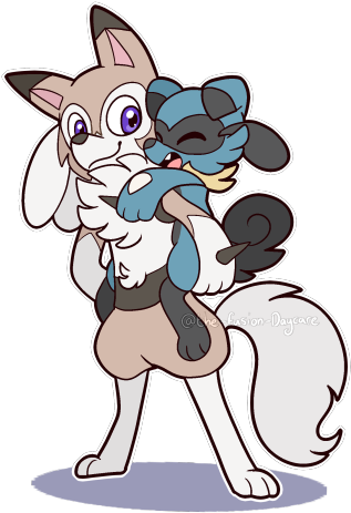 I Would Sell My Soul For Riolu Colored Rioruff And - Cartoon (540x485), Png Download