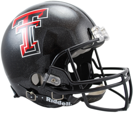 Raiders Helmet Png - Fanatics Authentic Riddell Texas Tech Red Raiders Vsr4 (475x429), Png Download