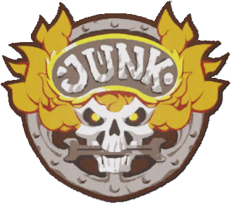 Elegant Old Soldier Photos Image Junkrat Spray Junk - Overwatch Junkrat Logo Png (363x331), Png Download