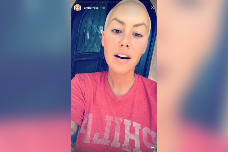 Amber Rose Instagram - Philadelphia (735x490), Png Download
