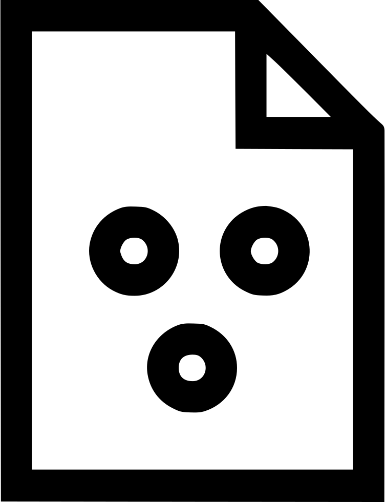 Png File Svg - Sad File Icon (752x980), Png Download