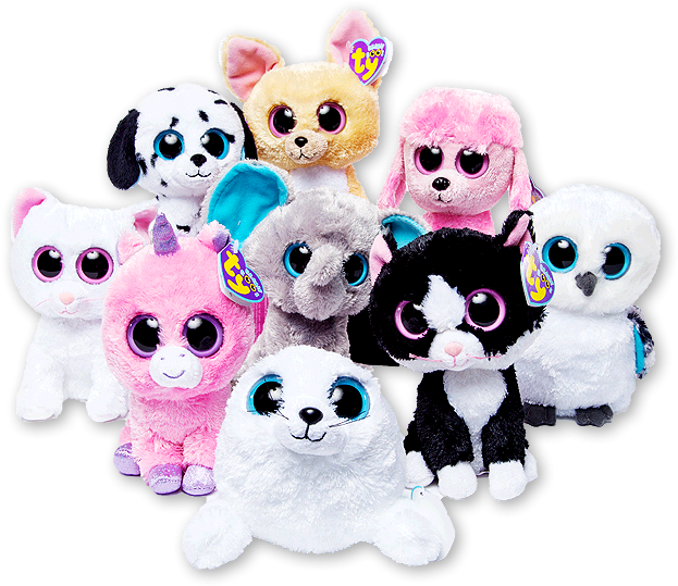 Beanie Babies Logo Png - Cute Stuffed Animals Ty (654x654), Png Download